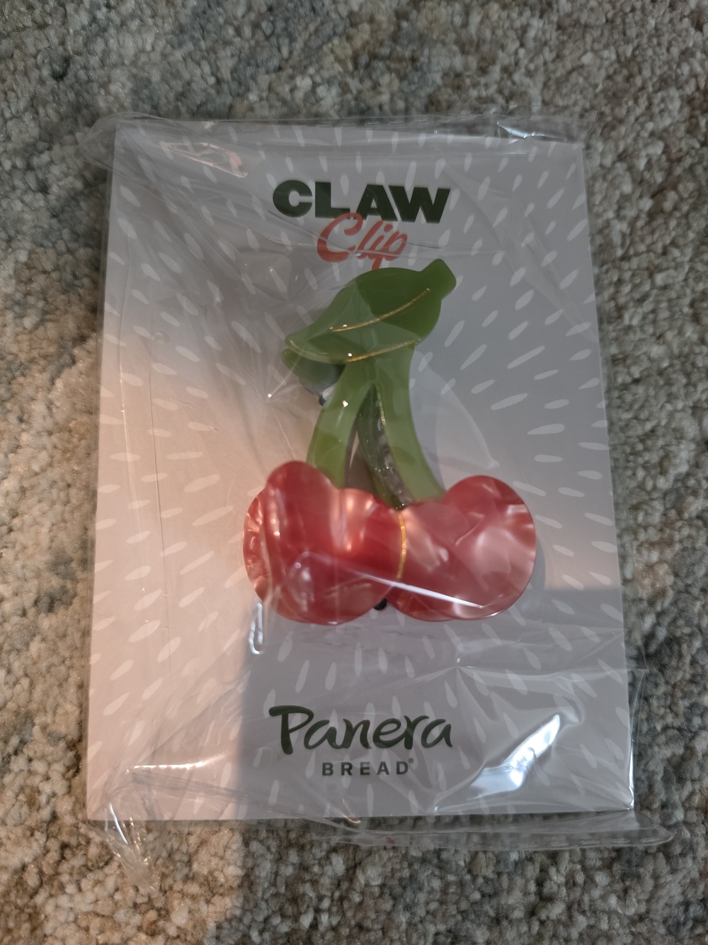 Panera Cherry Claw Hair Clip